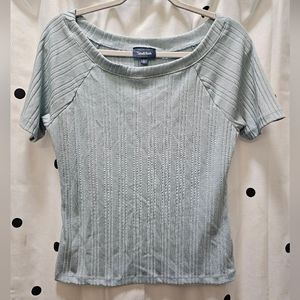 Blue Boatneck T-shirt